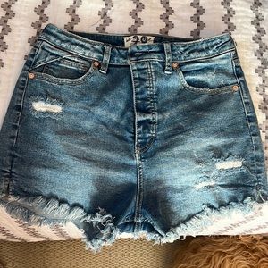 We The Free by Free People denim shorts.